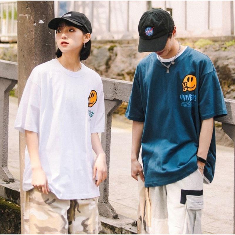 Áo thun tay lỡ 100% cotton xịn xò áo đôi nam nữ unisex ulzzang