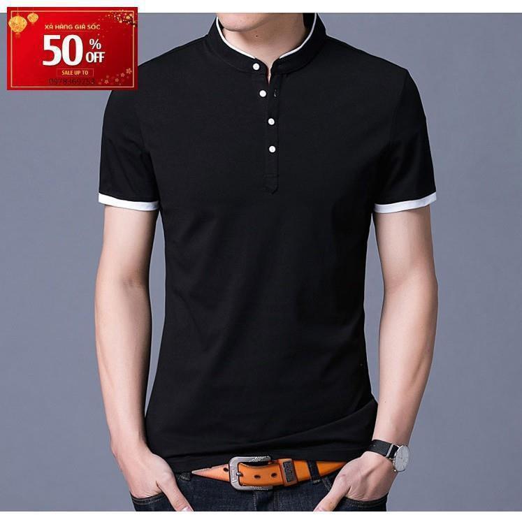 Áo thun nam cổ trụ thời trang