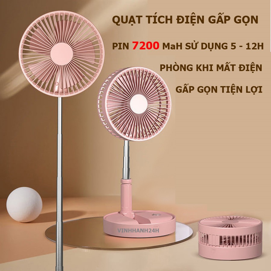 Quạt sạc gấp gọn Nanoco