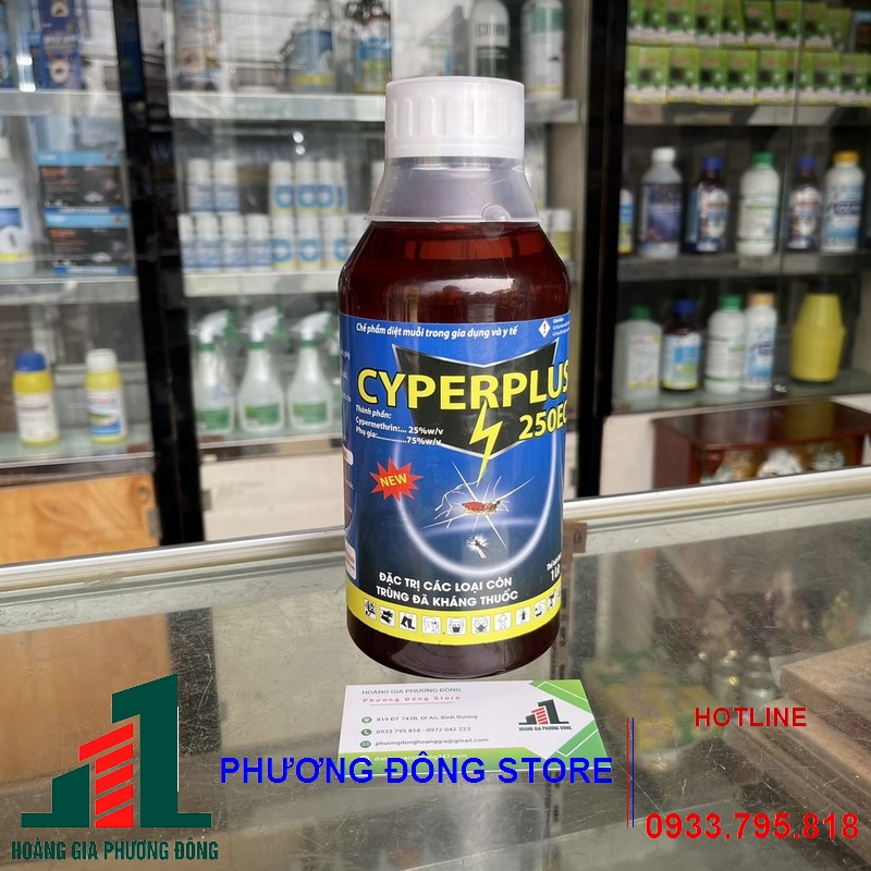 Thuốc diệt muỗi và côn trùng Cyper plus 250EC-1 lít