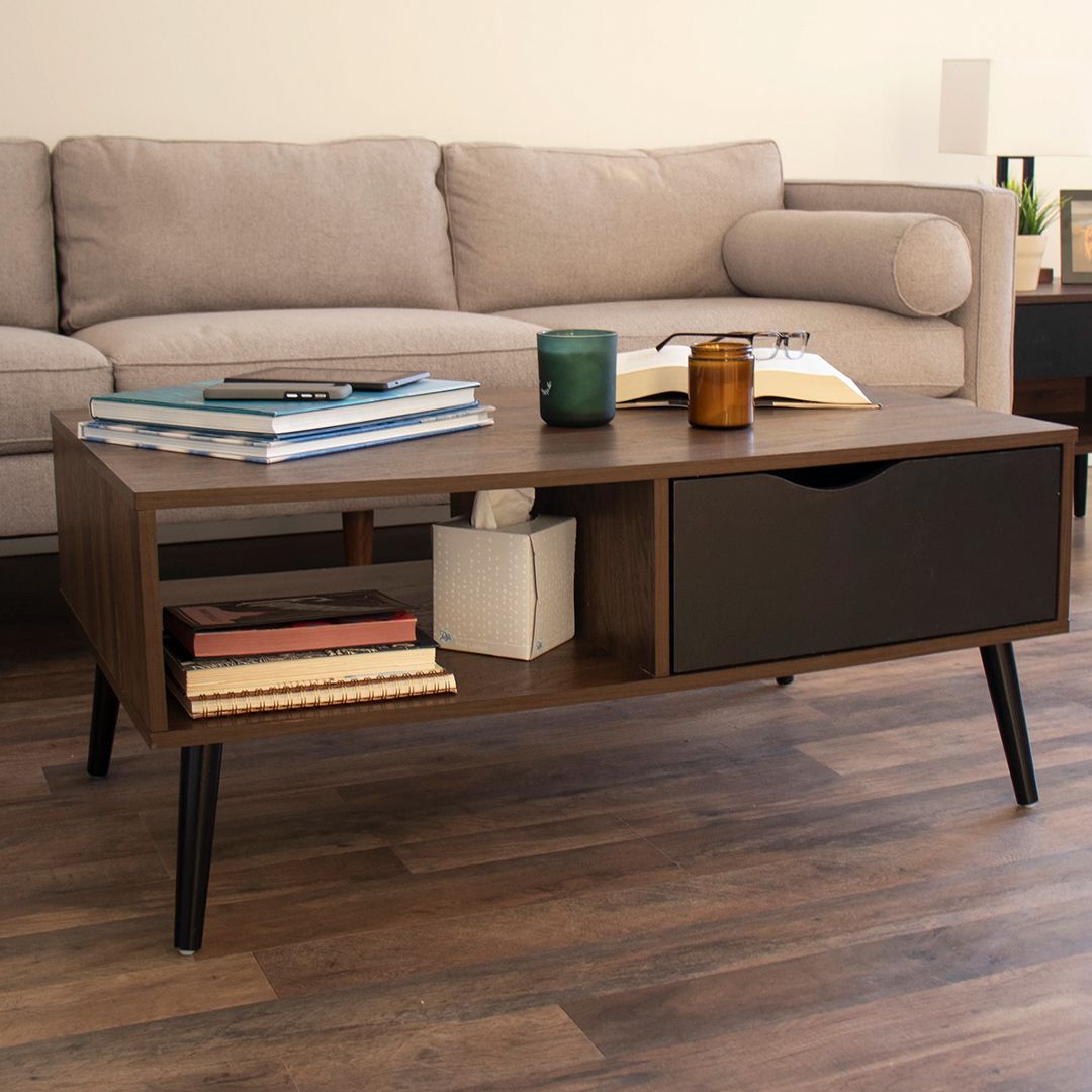 Bàn sofa phòng khách kiểu dáng đẹp nhỏ gọn SMLIFE Cantido