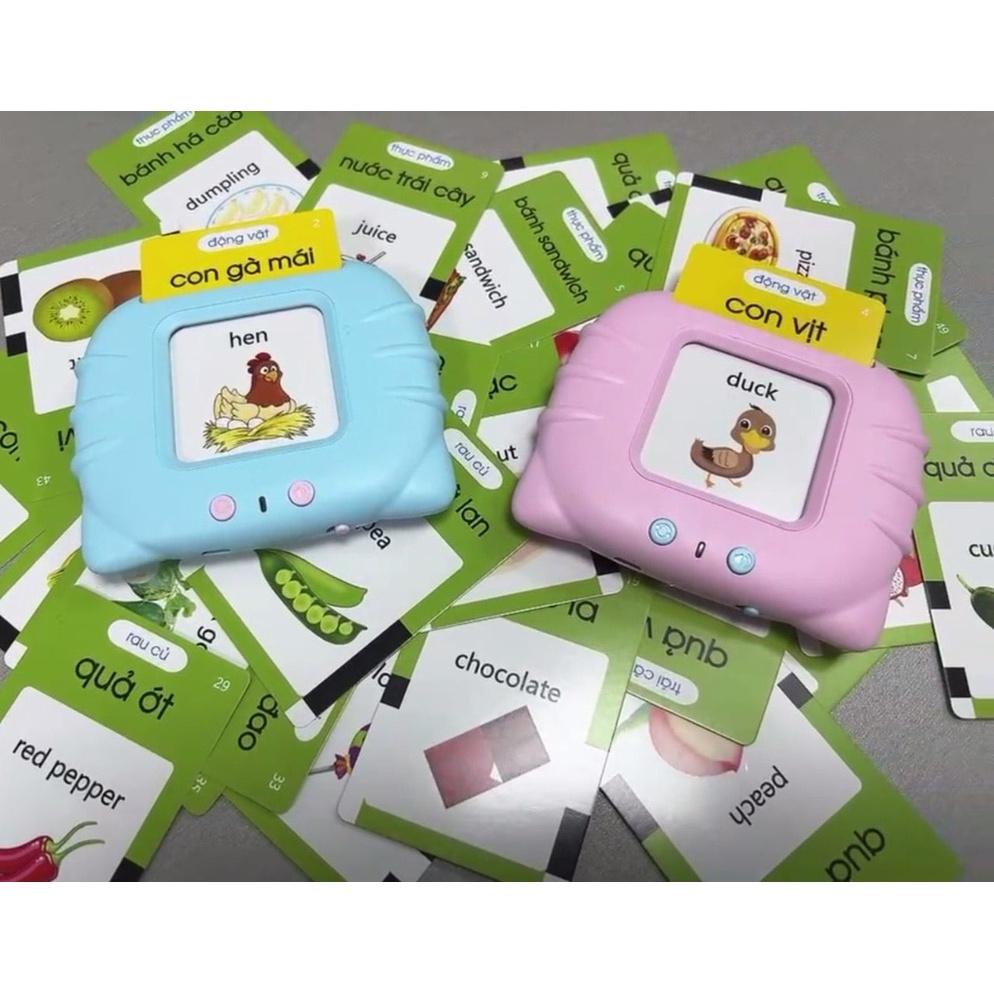 Máy Đọc Thẻ Song Ngữ Anh Việt Flashcard 112 Thẻ 224 Từ Vựng Và 12 Chủ Đề