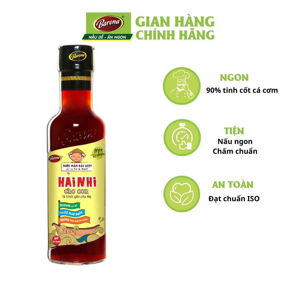 Combo 6 chai nước mắm trẻ em Hải Nhi 250ml