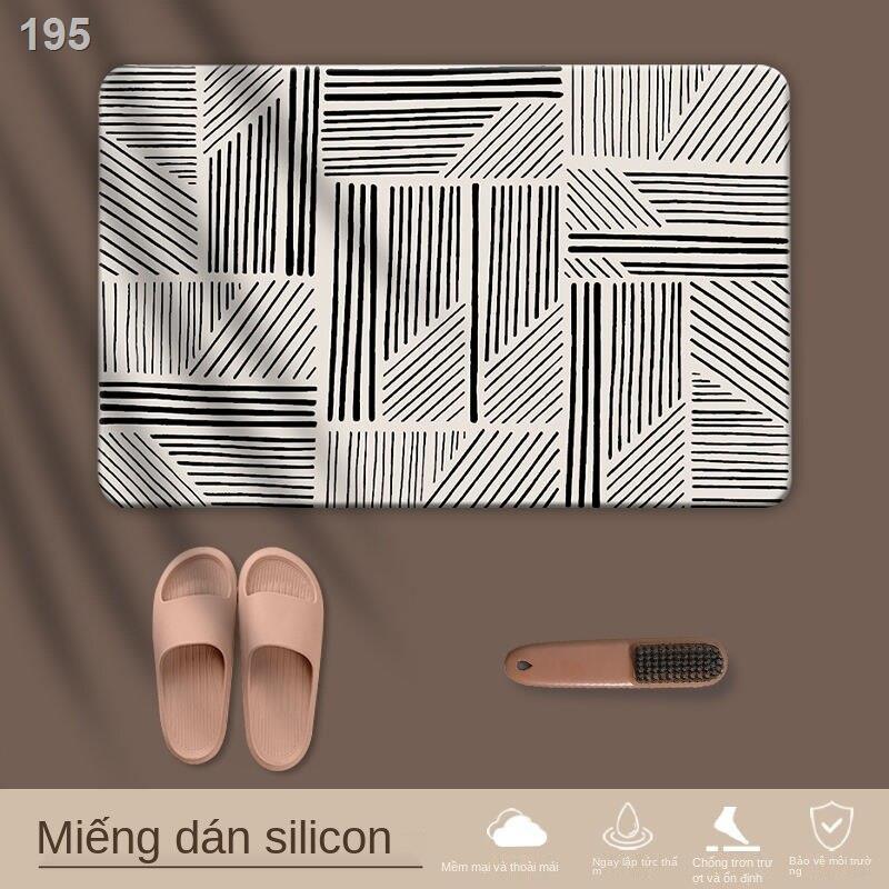 Thảm trải sàn nhà vệ sinh chống trượt bùn cát phòng tắm thấm hút nhanh khô cửa