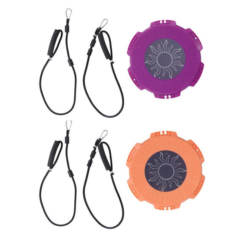 Bảng xoắn vòng eo 400kg Đĩa xoắn nhựa nhẹ với dây kéo cho nhà Color: Purple