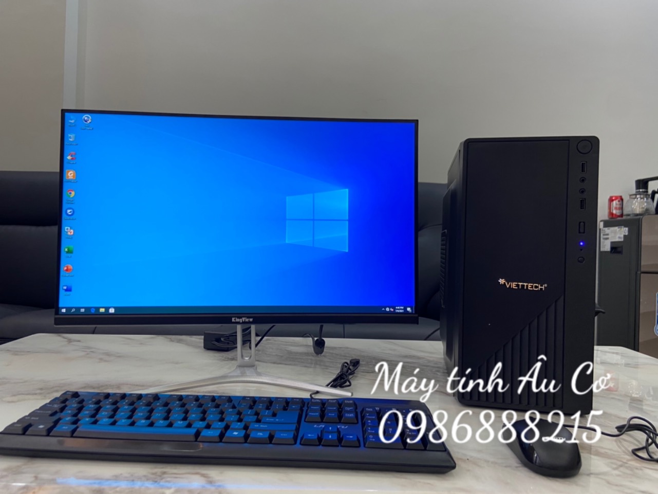 Bộ máy tính Để Bàn Dell Optiplex 9020 (Core i5 - 4570, Ram 4GB, SSD 120GB) Và Màn hình Dell 21.5 inch ( E2216H) Và bàn phím chuột Dell + Bàn Di chuột + Usb wifi - Máy đời mới - Chuyên dùng Làm việc - Học Tập - Giải Trí - Hàng Chính Hãng