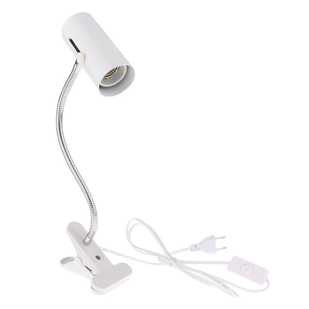 2 PCS Reptile Ceramic Clip Lamp Heating Light Bulb Lamp Holder E27 EU Plug