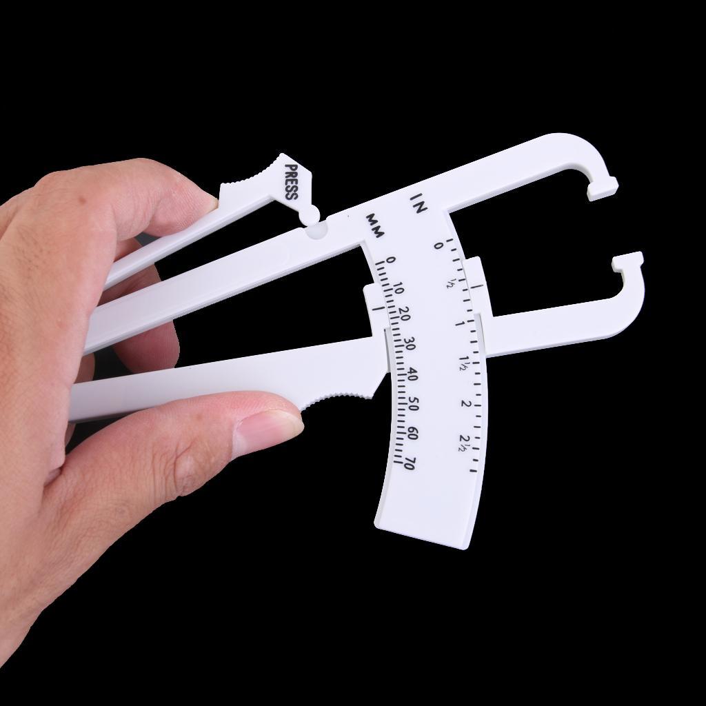 Body Fat Meter Gauge Fitness Accessory Exercise Gym Target Measurement 0 to 70mm
