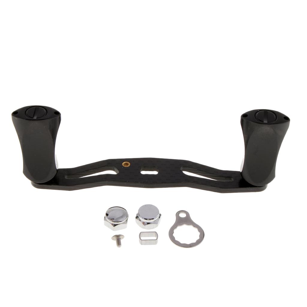 Carbon Fiber Fishing Reel Handle Aluminium Alloy Knob for Baitcasting