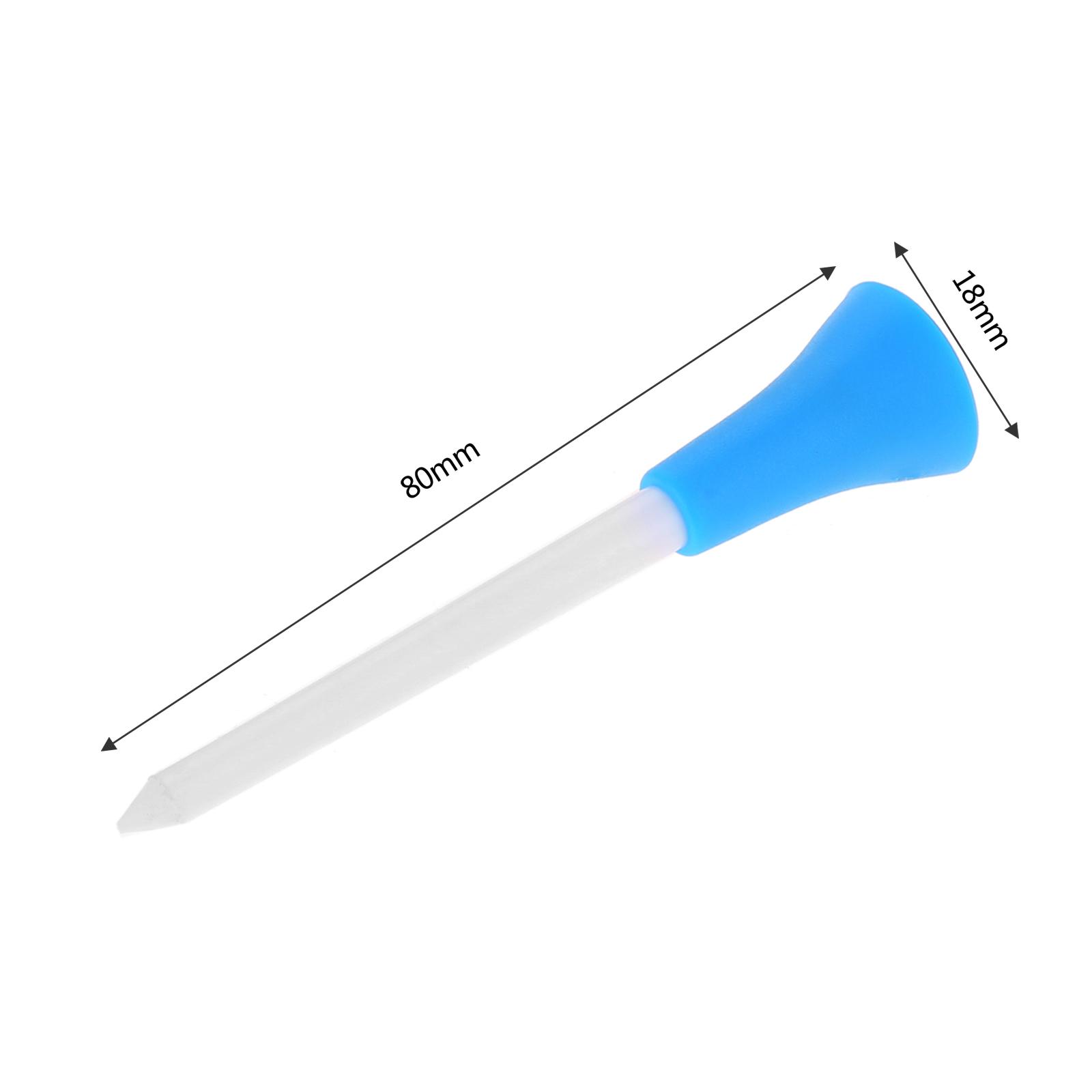 1/5 Cao Su Golf TEE Màu Sắc Khác Nhau 4Cm Giả Lông Chồn Sang Trọng Bóng Thủ Công Dây Bện Ngăn Ngừa Mất Golf Giá Đỡ Color: 5 colors kit