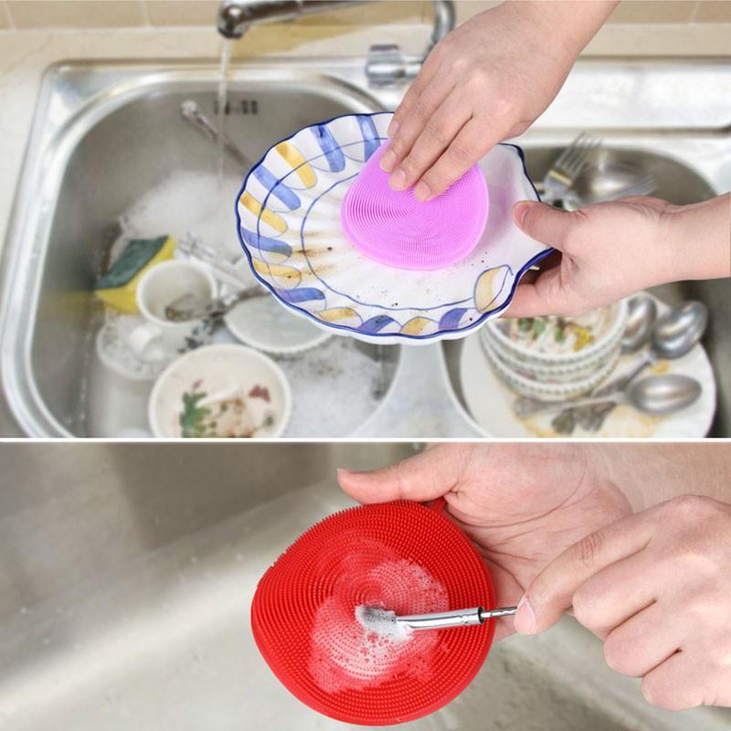 Miếng rửa chén silicon - giao màu ngẫu nhiên