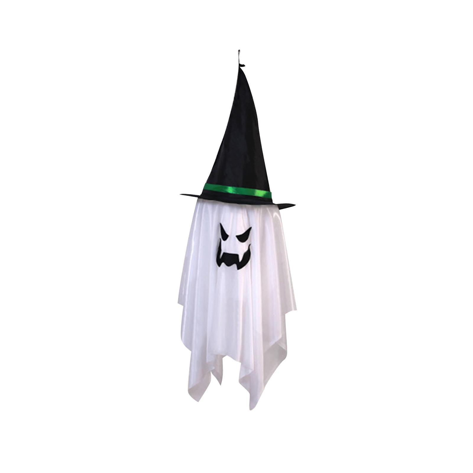 Halloween LED Flashing Light, Glowing Hanging , Scary Decorative Reusable Hanging Witch Hat Lamp for Patio ,Indoor Yard Decor