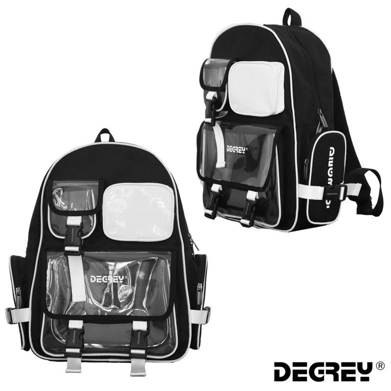 Balo Degrey Trắng Đen Thời Trang Nam Nữ Backpack 2810 Shop Balo Đi Học Đen Ulzzang Unisex