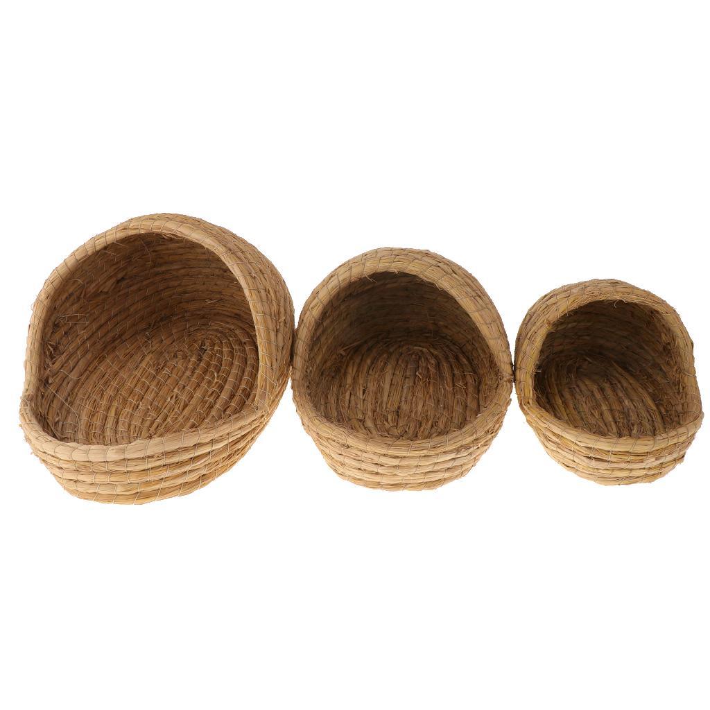 2x Rabbit, Gerbil, Chinchillas, Hamster, Bunny Habitat House Cage Straw Nest