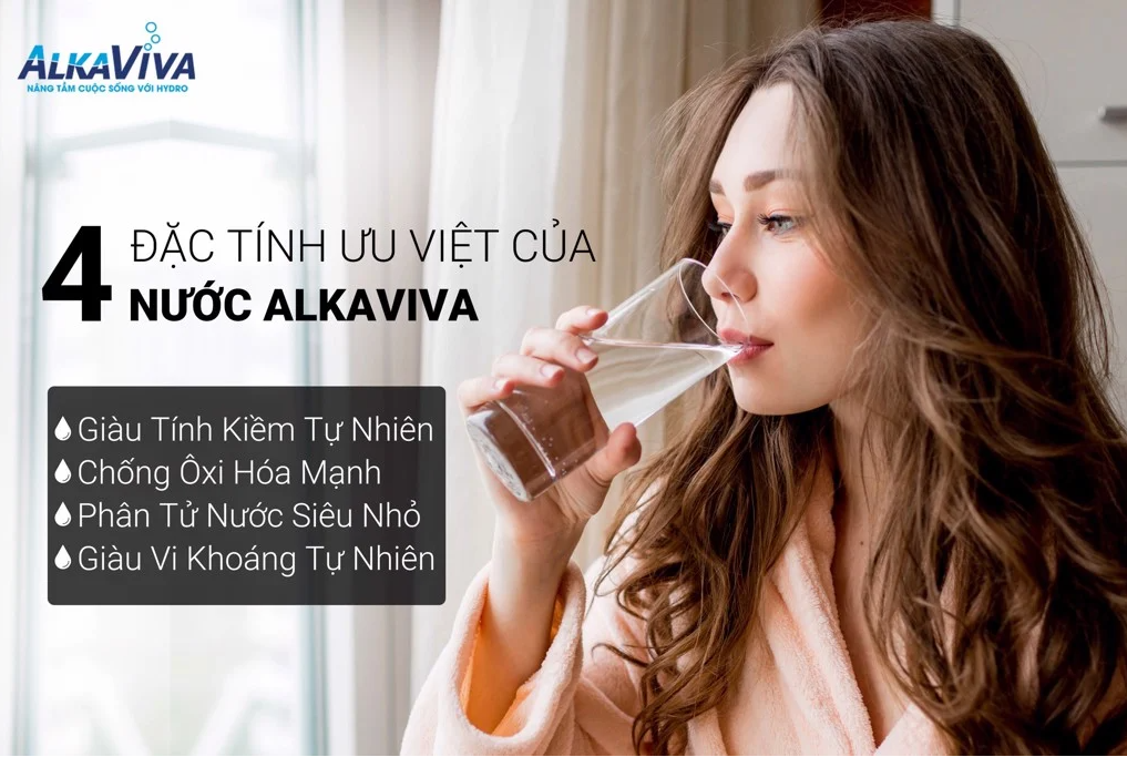 Máy Lọc Nước Điện Giải Ion Kiềm ALKAVIVA ATHENA H2 Thương Hiệu Mỹ Gồm 7 Thanh Điện Giải, Tạo Ra 8 Loại Nước Ion - Hàng Chính Hãng