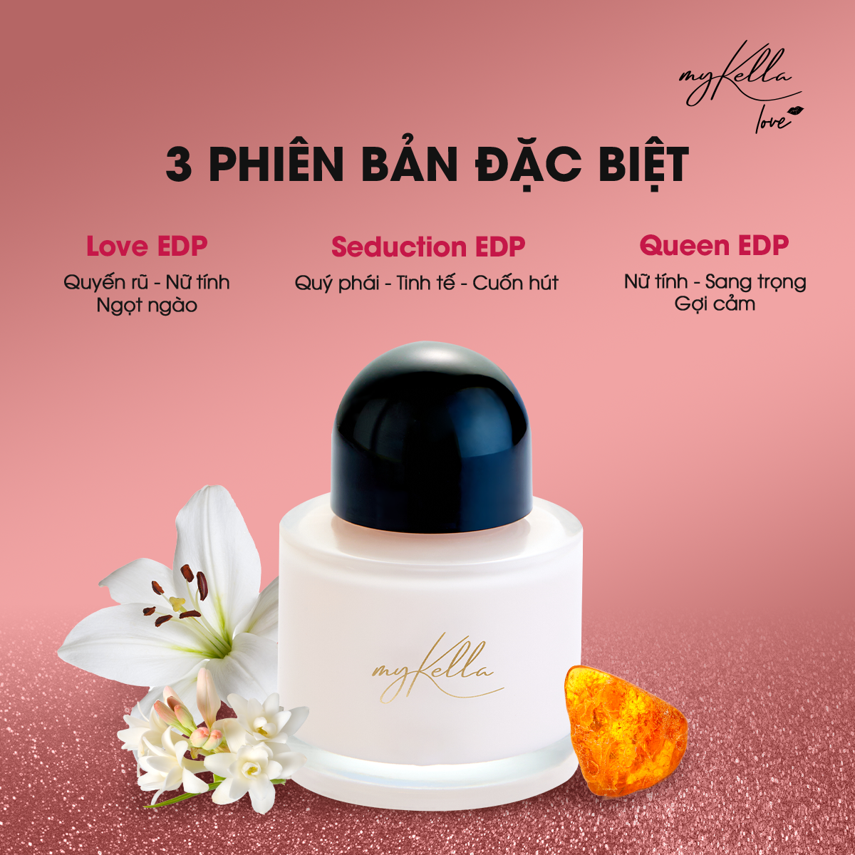 Nước Hoa Cô Đặc myKella 50ml Tỏa Hương Quyến Rũ, Lưu Hương Suốt Ngày Dài