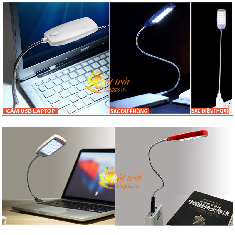 Đèn đọc sách, soi bàn phím laptop cắm USB 28 led