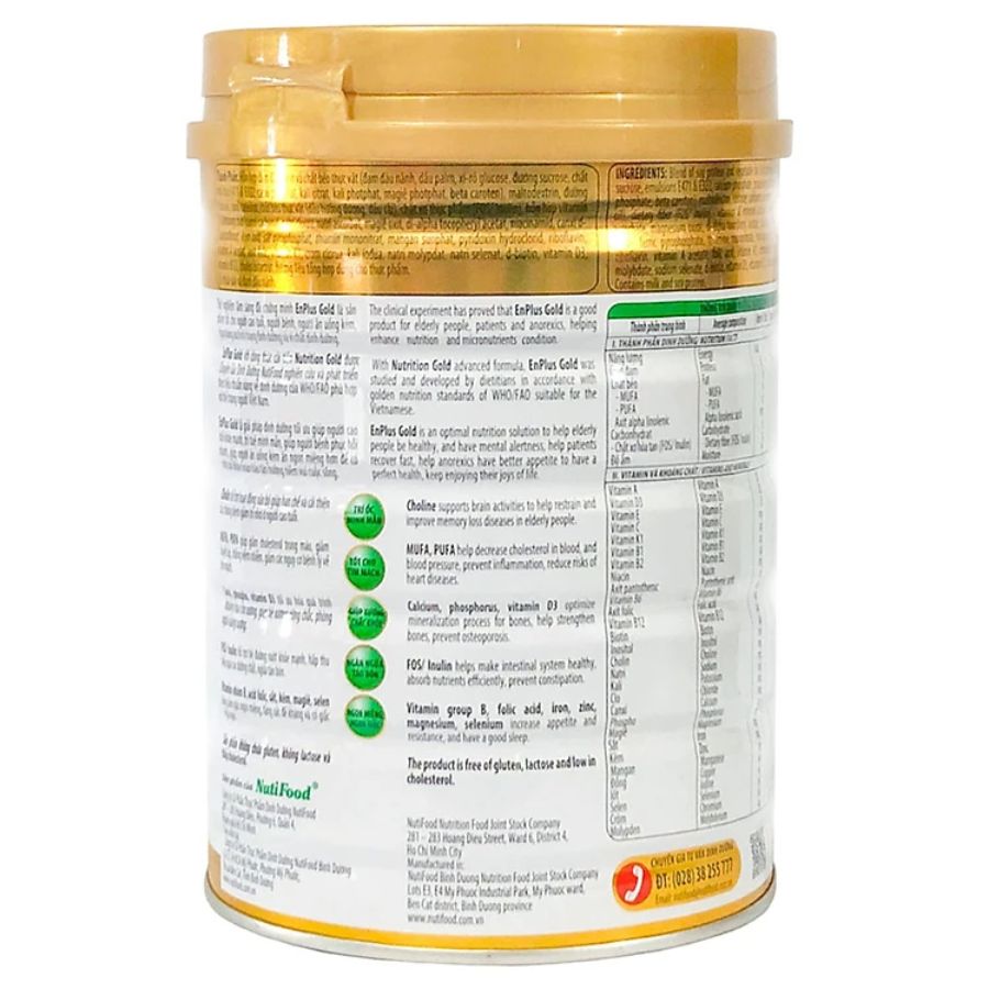 3 Hộp Sữa Bột Nutifood Enplus Gold (900g)