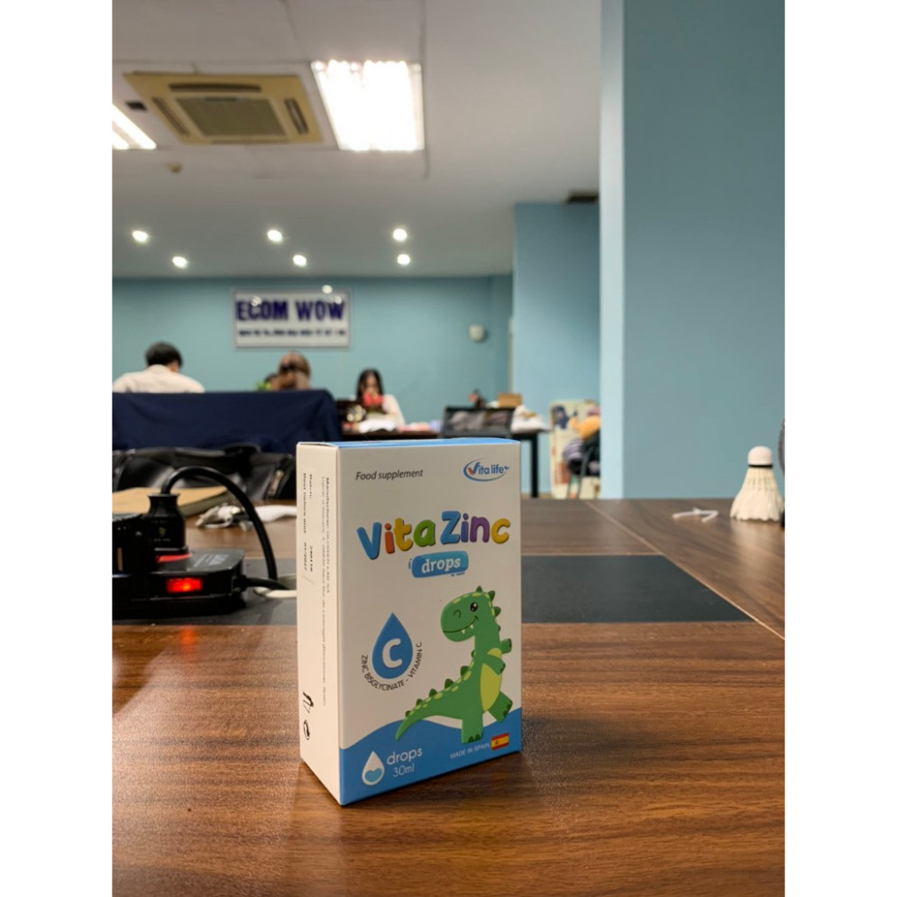 Kẽm hữu cơ nhỏ giọt Vita ZinC VITALIFE Chai 30ml Cho Bé Ăn Ngon Tăng Cân, Tăng Sức Đề Kháng