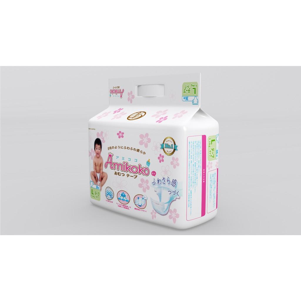 Bỉm - Tã dán Amikoko size L 36