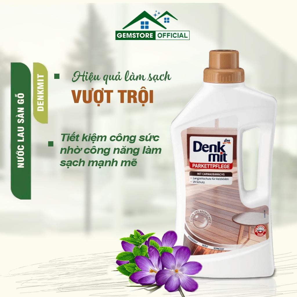 Nước Lau Sàn Gỗ Đa Năng Denkmit, Dung Dịch Vệ Sinh Sàn Nhà, Dung Tích 1L, An Toàn, Hiệu Quả, Nhập Đức