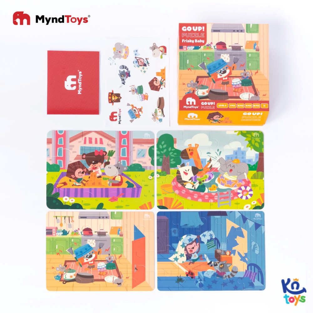 Đồ Chơi Xếp Hình MyndToys - GO UP! Puzzle – Level 2 – Frisky Baby (Cho Bé Từ 2 Tuổi)