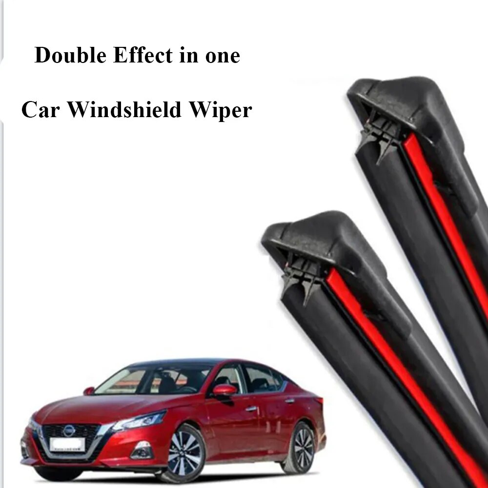 Bộ 2 thanh gạt mưa kính chắn gió ô tô 2 lớp Universal Car Windshield Wiper Blades