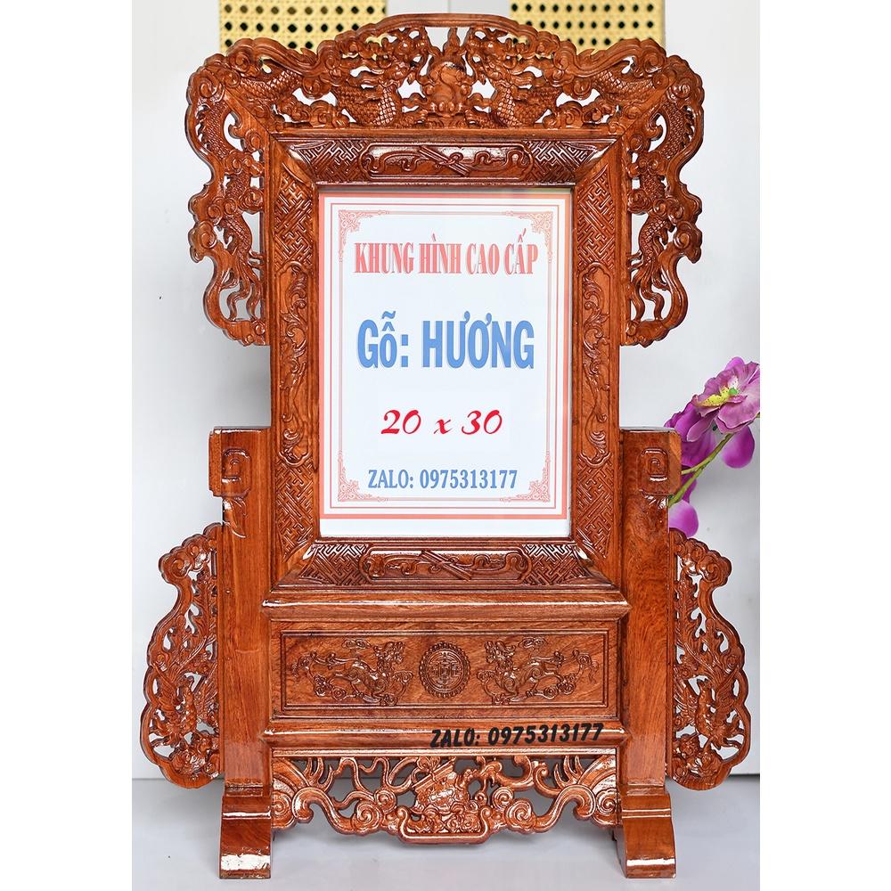 Khung hình ảnh thờ tứ linh 20 x 30