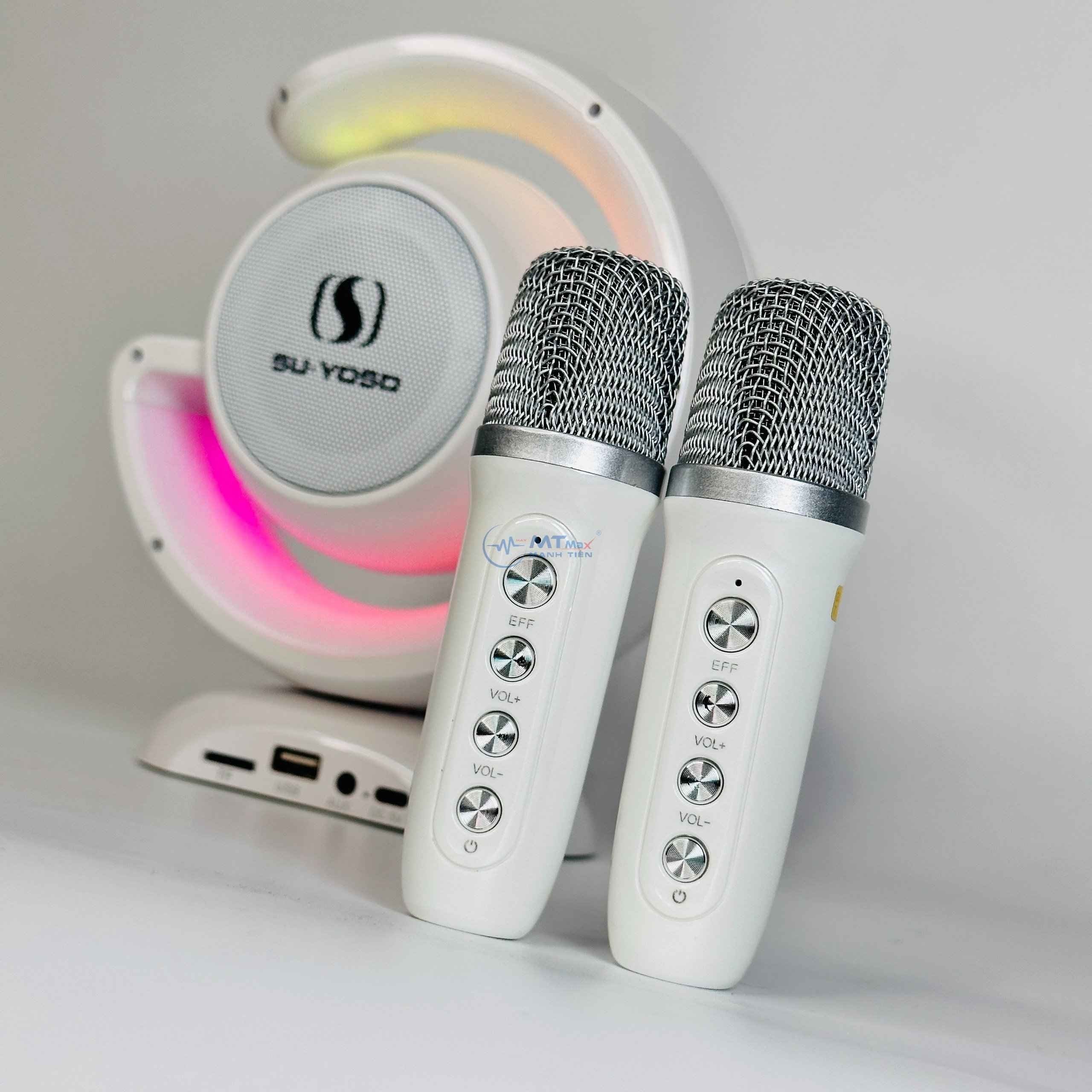 Loa Bluetooth YS110 - Tặng Kèm 2 Micro Không Dây, Hỗ Trợ Kết Nối Bluetooth. AUX. Khe Cắm Thẻ Nhớ TF, Sự Lựa Chọn Lý Tưởng Cho Những Ai Yêu Thích Âm Nhạc Hàng Chính Hãng