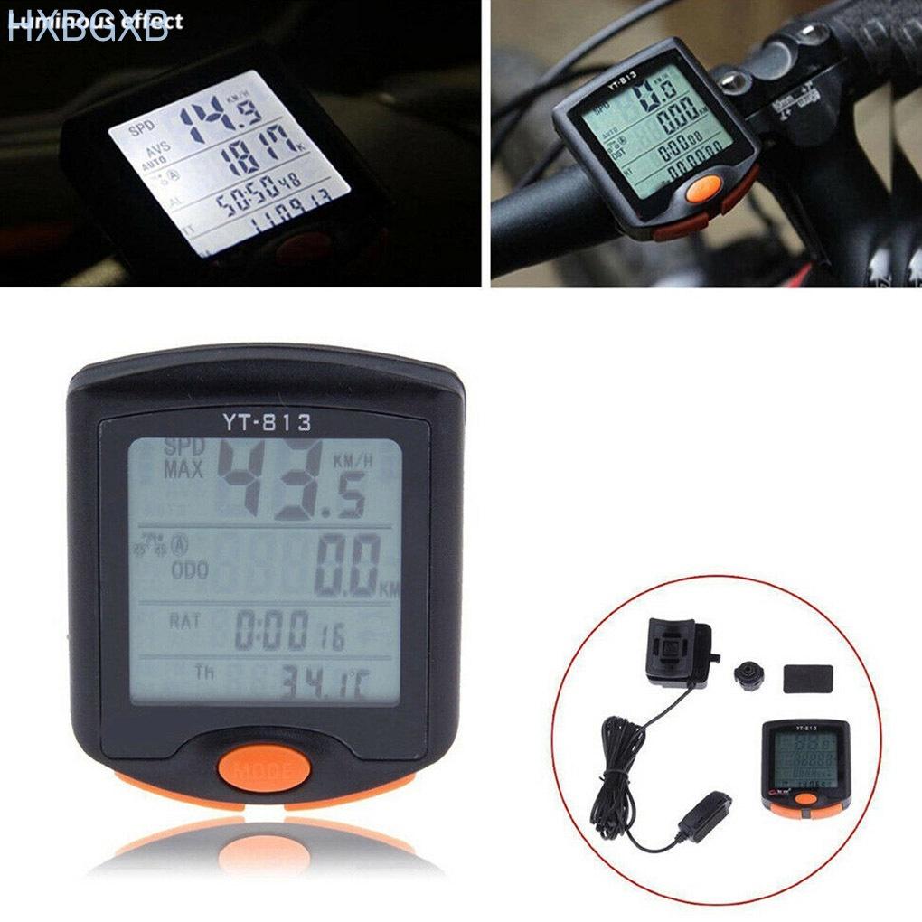 Digital Bike Computer LCD Screen Display Cycling Speedometer Odometer Bicycle Motorcycle Computer