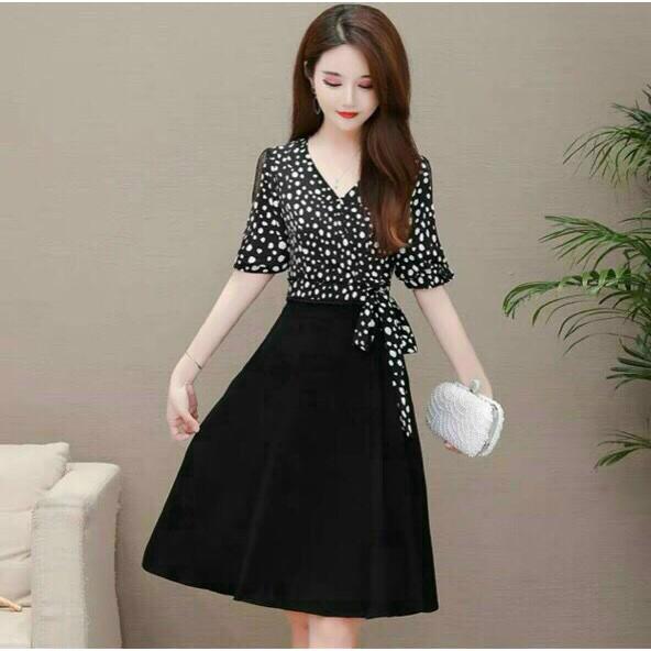 ĐẦM LỤA THIẾT KẾ HỌA TIẾT ĐƠN GIẨN NHƯNG KHÔNG KÉM PHẦN SANG TRỌNG