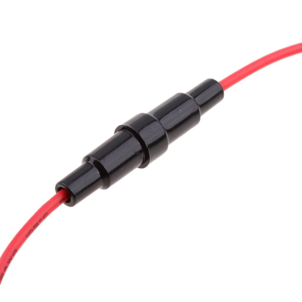 5-35pack 10 Pieces Waterproof Inline Tube Fuse Holder Block Connector