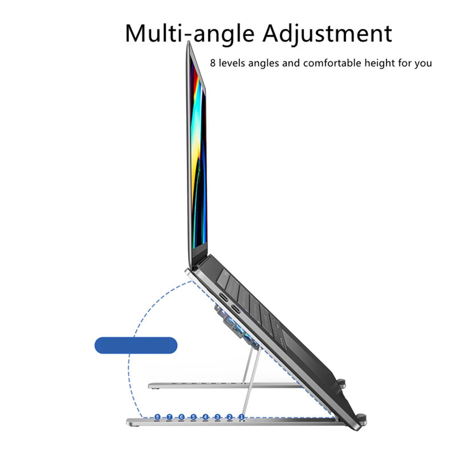 Laptop Stand Portable Folding with Removable Cooling Fan for Tablet