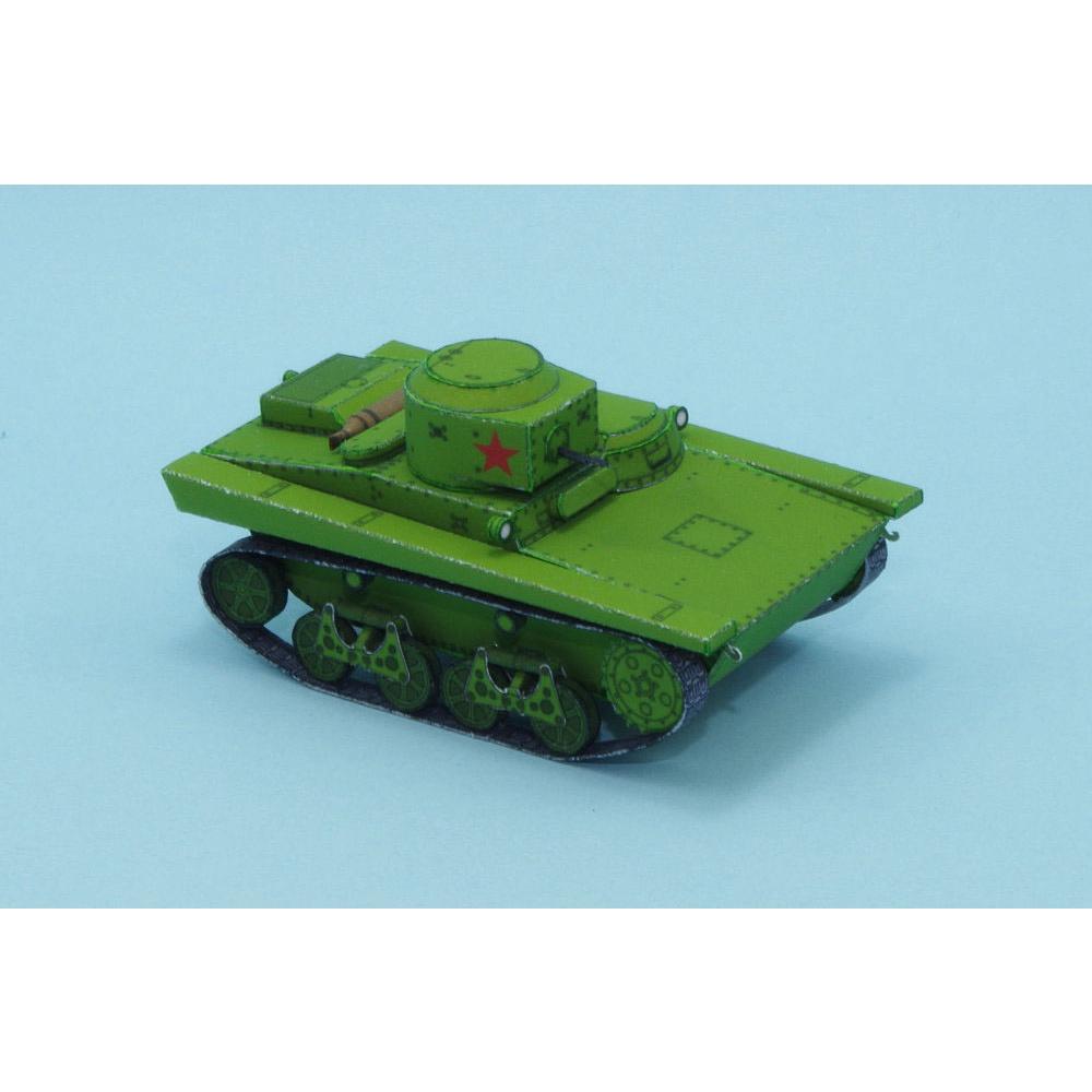 Mô hình giấy xe tank T-37A tỉ lệ 1/72