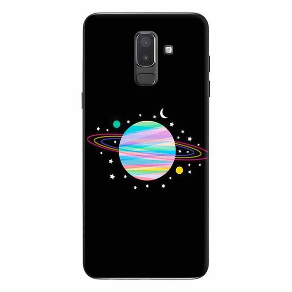 Ốp Lưng Dành Cho Điện Thoại Samsung Galaxy J8 2018 - Vệ Tinh Nền Đen