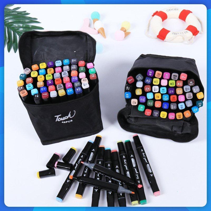 Bộ Bút Dạ 48 Chi Tiết Cho Bé tập Tô Bút màu Touch Mark Cool Coco Pison Marker