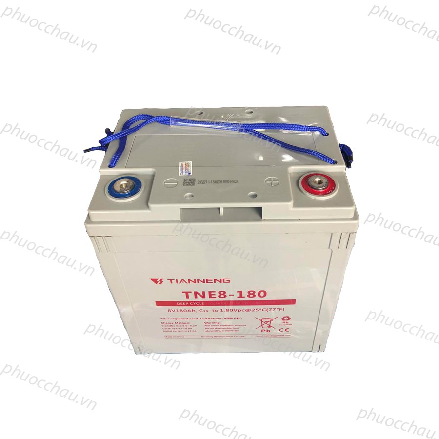Ắc Quy Thiên Năng Tianneng TNE8-180C , ắc quy dùng cho xe điện, xe golf, xe chà sàn