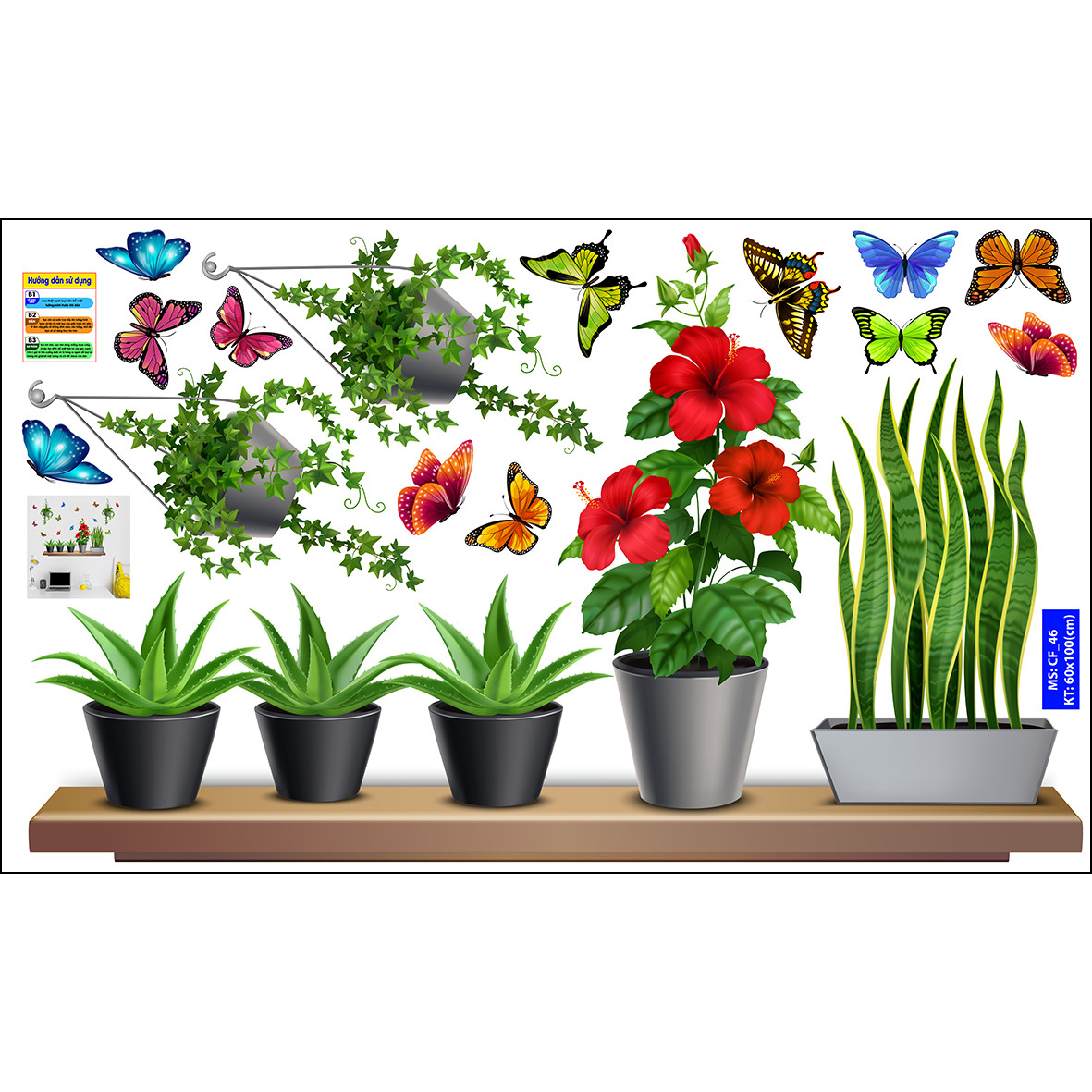 Decal trang trí quán số 46