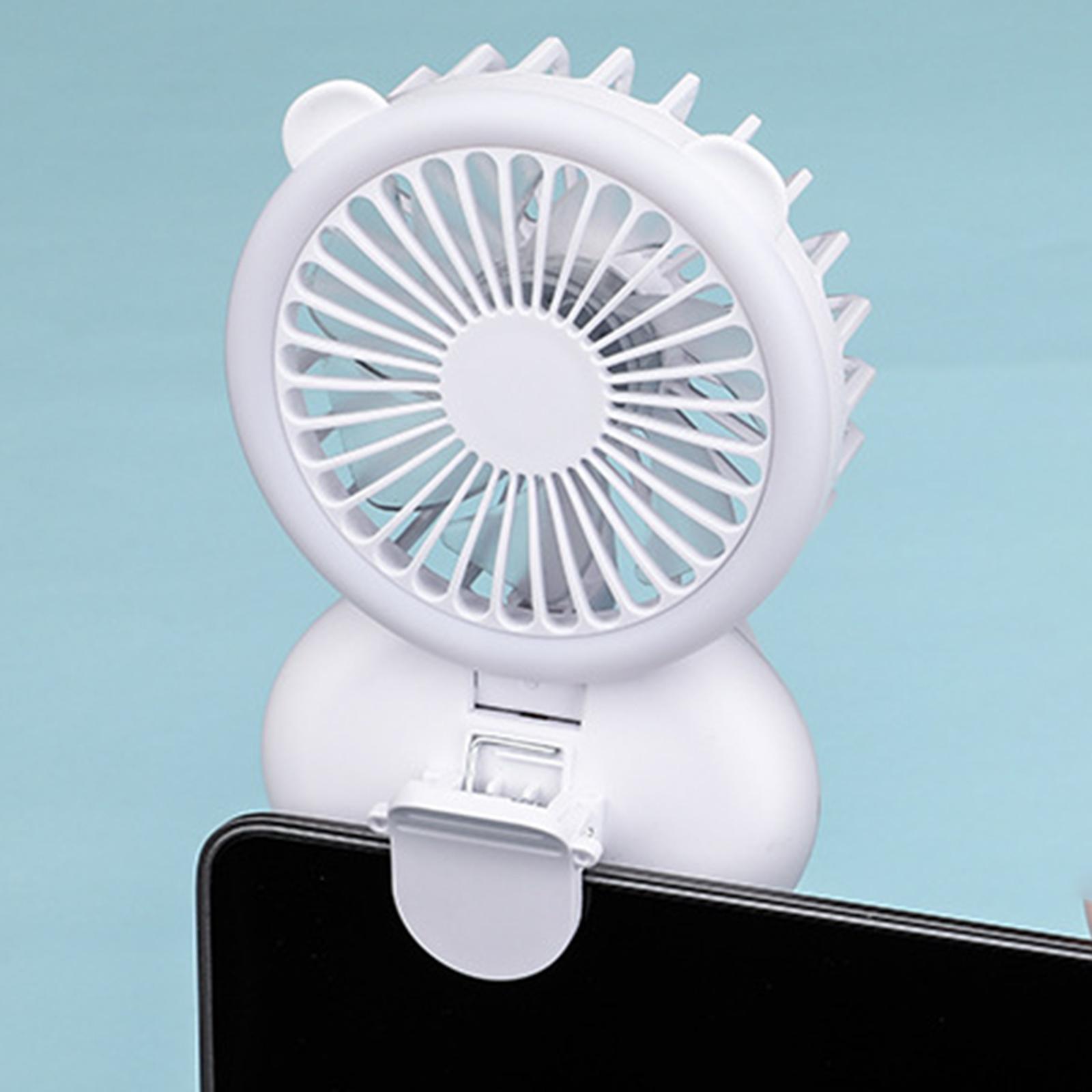 USB Neck Fan Rechargeable Mini Cooling Fan for Car Kitchen Shopping Travel Desktop