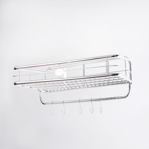 KỆ ÚP CHÉN DĨA TREO TƯỜNG INOX 1 TẦNG