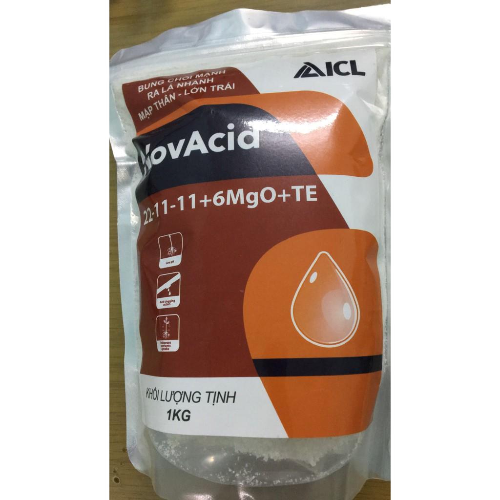 Phân bón hòa tan NovAcid 22-11-11+6MgO +Te túi 1kg