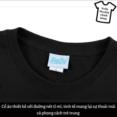 Áo Phông Nam Nelly Heybig Ngắn Tay In Chữ Rộng Rãi Mẫu HOT MÙA HÈ