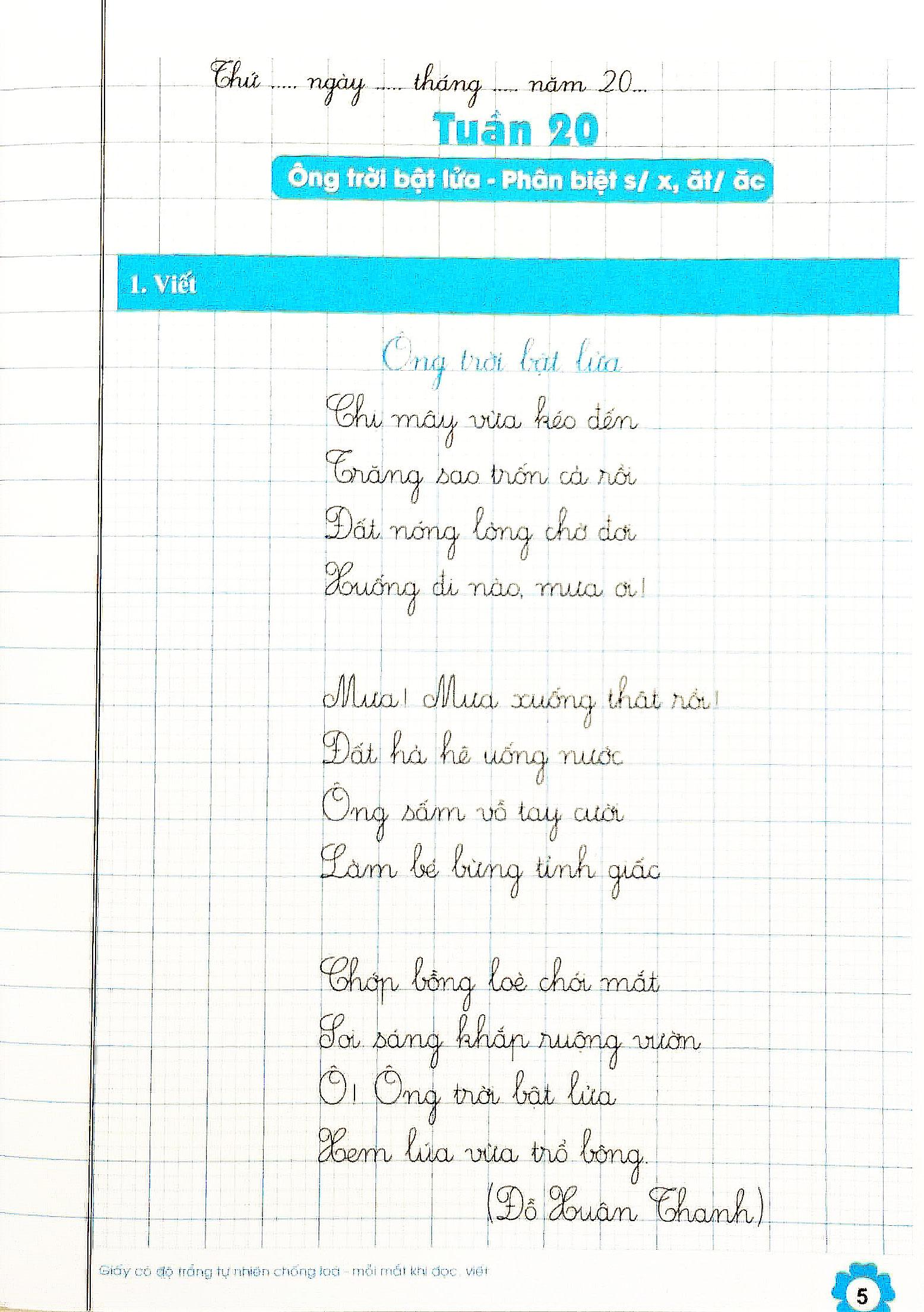 Vở Thực Hành Chính Tả Lớp 3 - Tập 2