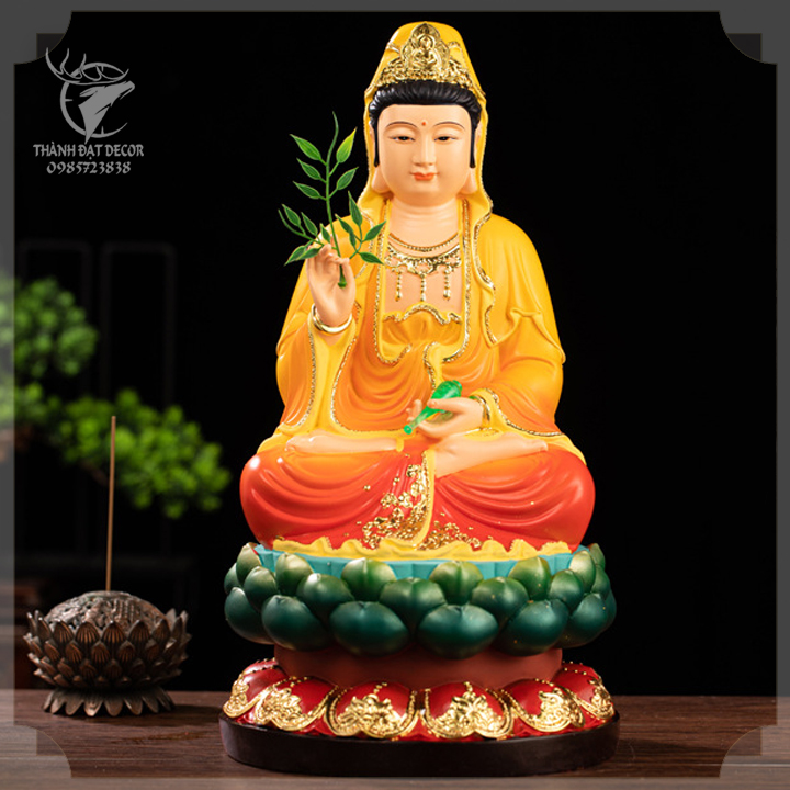 Tượng Quan Âm Bồ Tát , Phật Tổ Như Lai , Thích Ca Mâu Ni Phật , Chất Liệu Polyresin Size 30Cm , Tượng Thờ Cúng , Quà Tặng