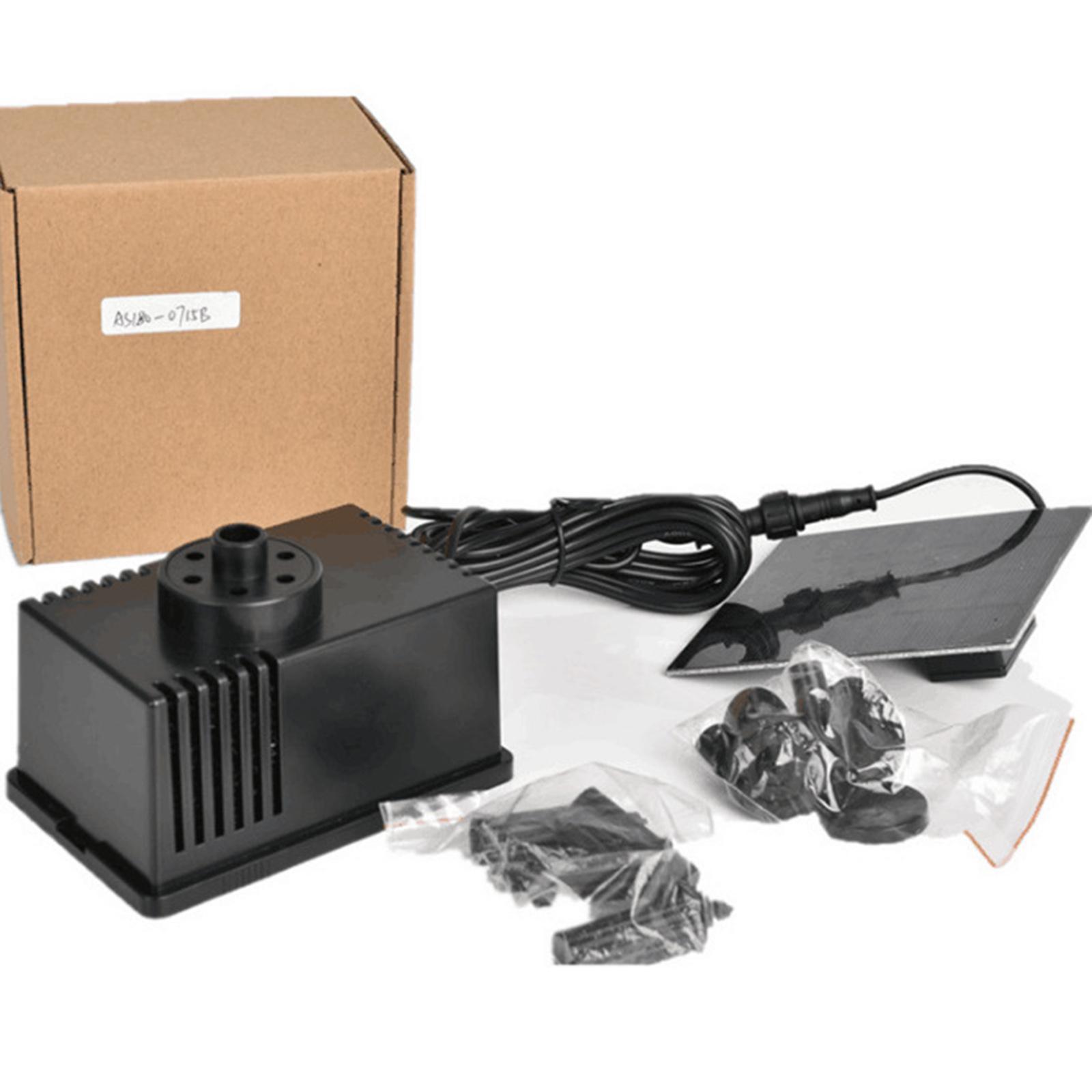 Solar Fountain Panel Water Pump for Birdbath Pool Solar Panel Power 1.5W