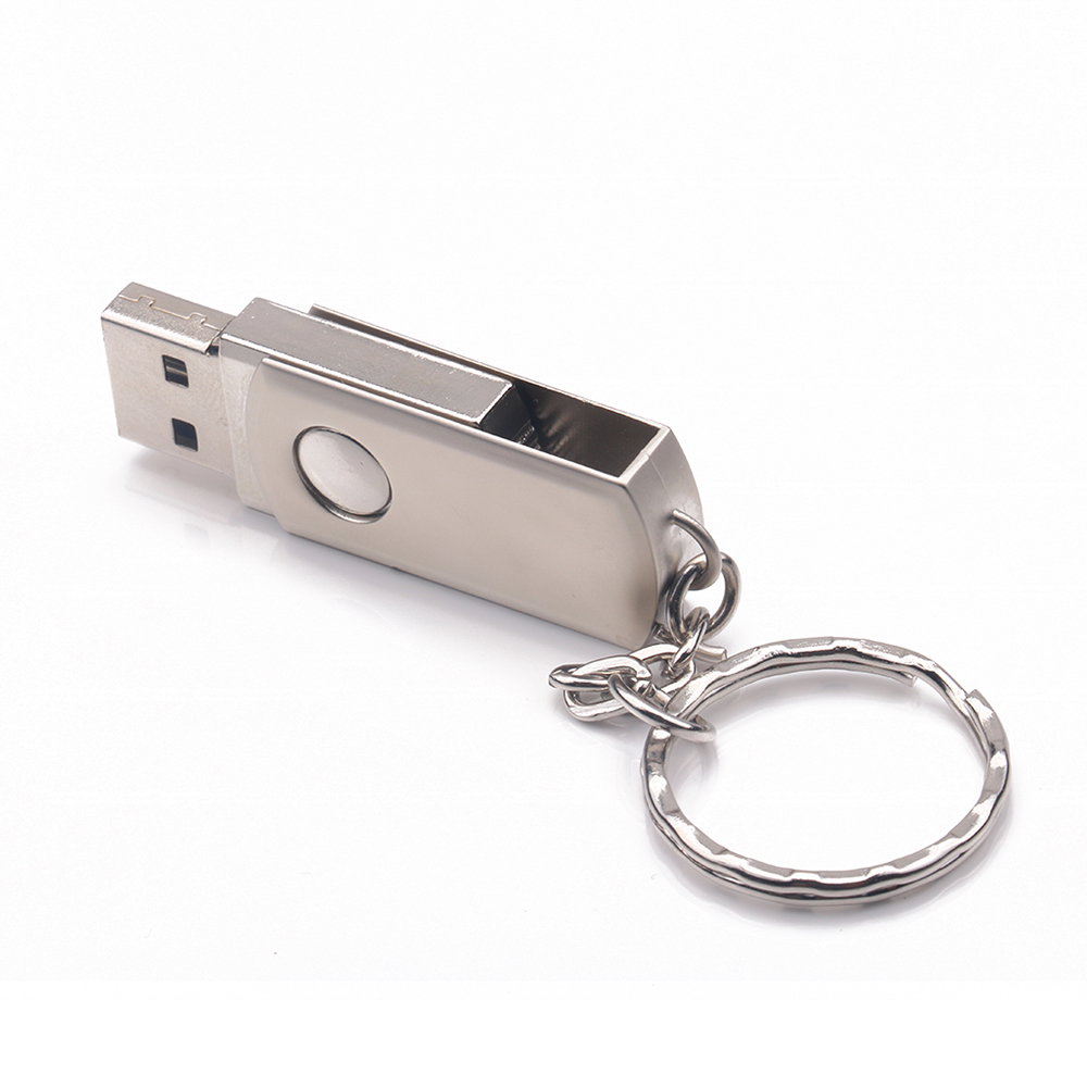 Ổ Đĩa Flash Kim Loại USB2.0 Có Thể Xoay Có Thẻ Nhớ USB 32g Với Móc Khóa Thẻ Flash