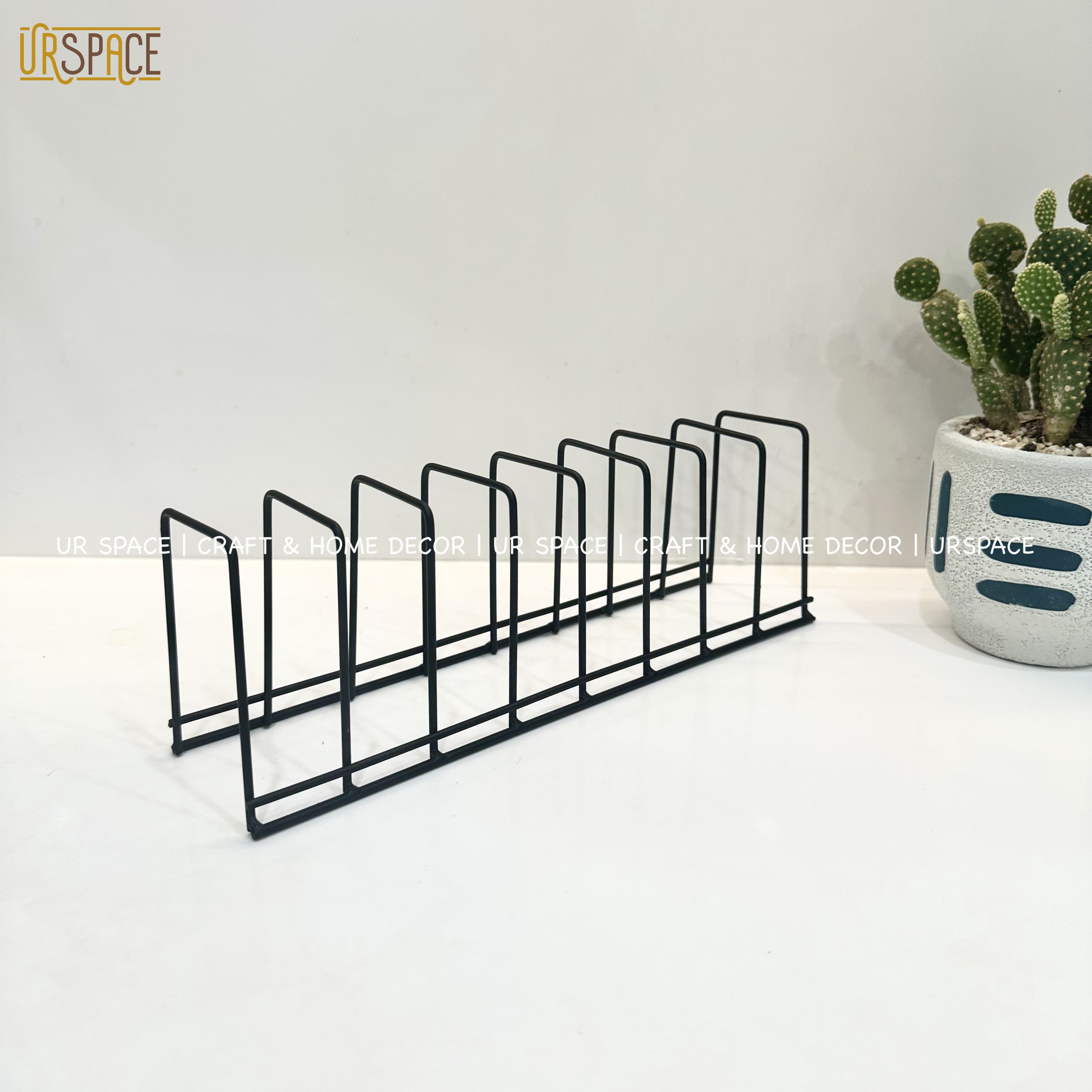 Giá kệ sắt úp chén dĩa URSPACE màu đen tiện dụng, thông minh / Kitchen Dish Drain Racks