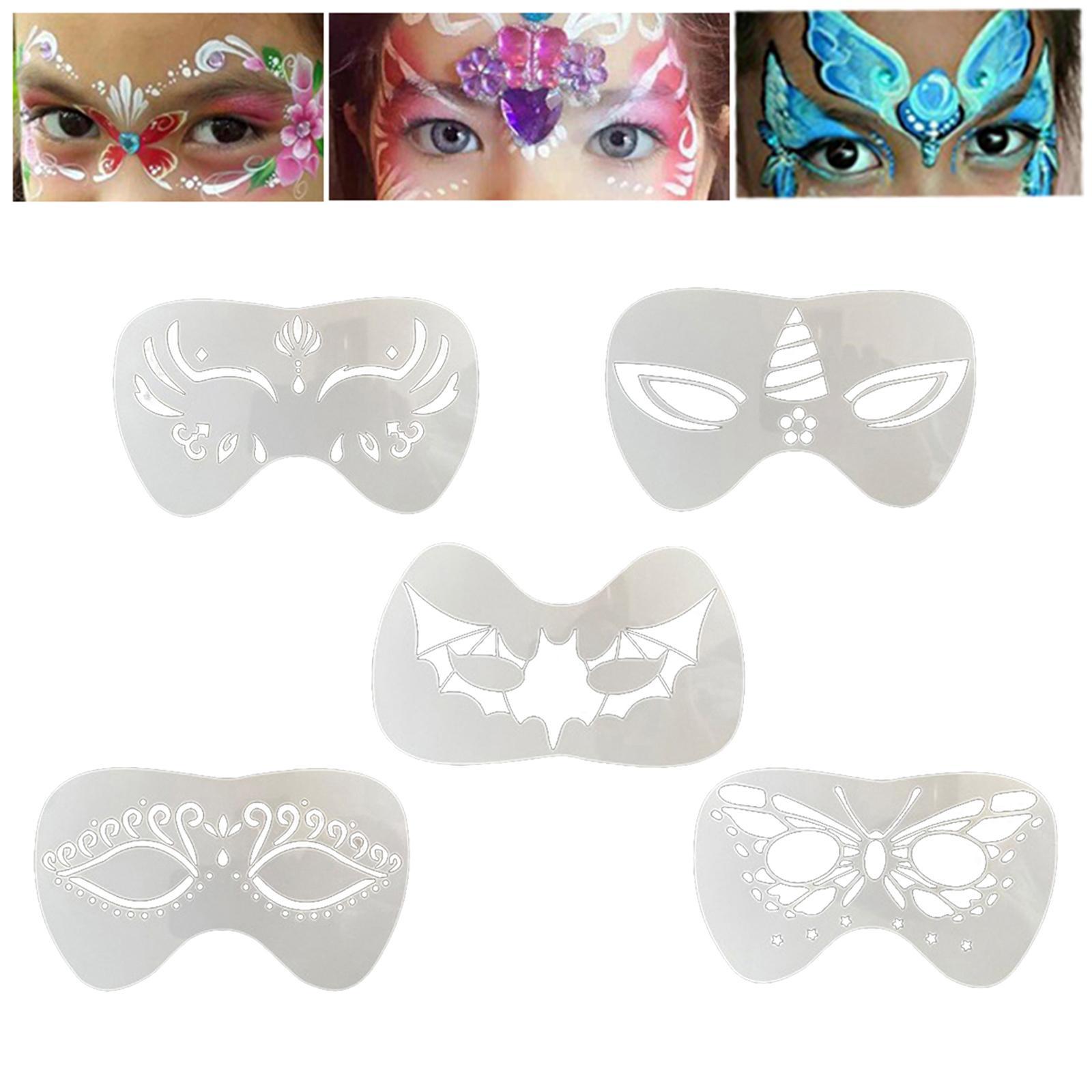 Face Paint Stencils Set for Children Adult DIY Party Supplies Painting