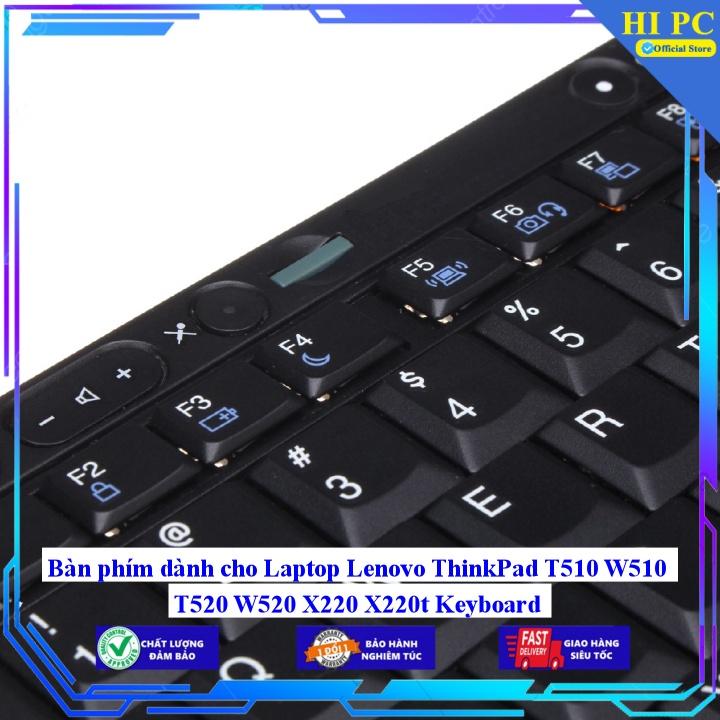 Bàn phím dành cho Laptop Lenovo ThinkPad T510 W510 T520 W520 X220 X220t - Phím Zin - Hàng Nhập Khẩu