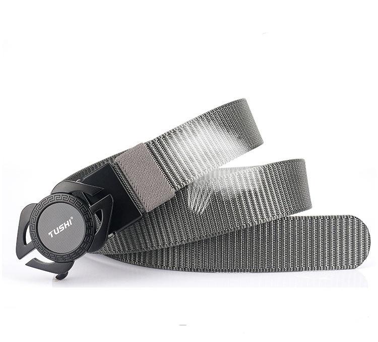 Thắt lưng lính, thắt lưng nam, thắt lưng khóa tự động vải bố mặt thép Arm-1279